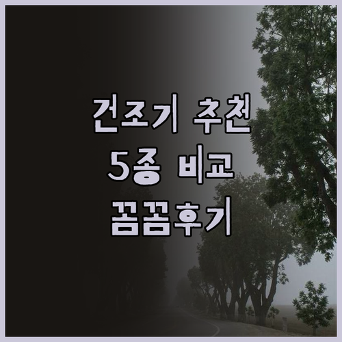 건조기 추천 5종 비교분석 꼼꼼 후기 과연 최고는?