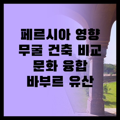 페르시아 vs 인도: 무굴 제국 건축 비교 | 아프가니스탄에서 찾은 해답 | 문화적 융합의 중요성 | 바부르의 유산 | 역사적 관점의 전환