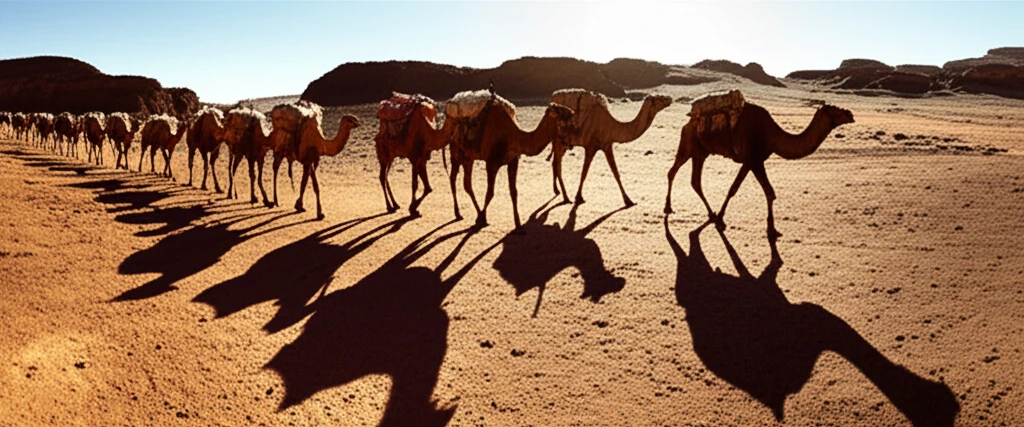 실크로드 육상 무역 이미지